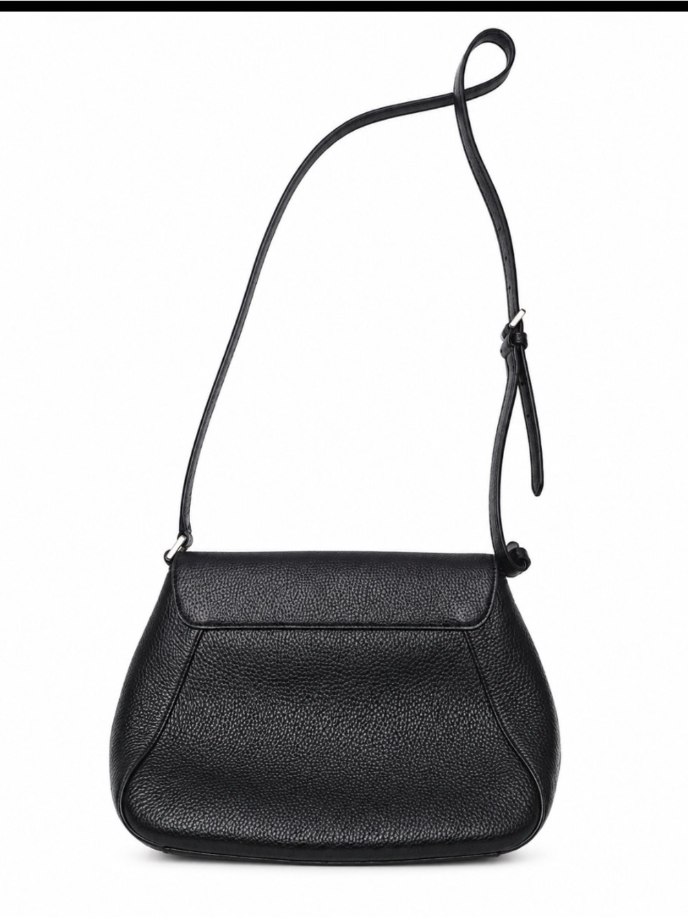 Kate Spade New York Monica Flap Crossbody Black Pebbled Leather Crossbody Bag. - Picture 2 of 7